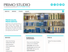 Tablet Screenshot of primostudiohairdesign.com